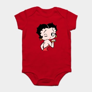 Betty Boop Kiss (Color) Baby Bodysuit